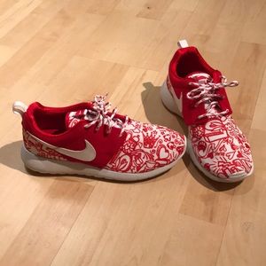 Nike red shoes